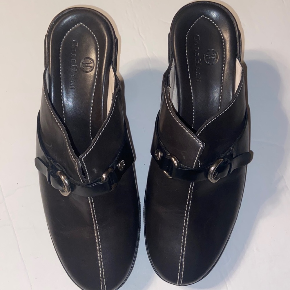 Cole Haan brown slip on mules size 6 B